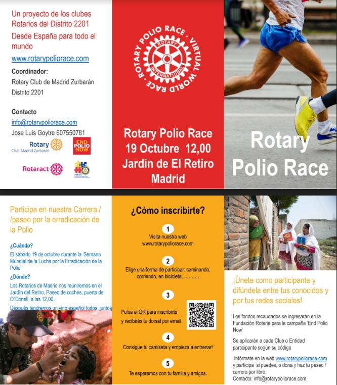 Inscríbete a la Rotary Polio Race